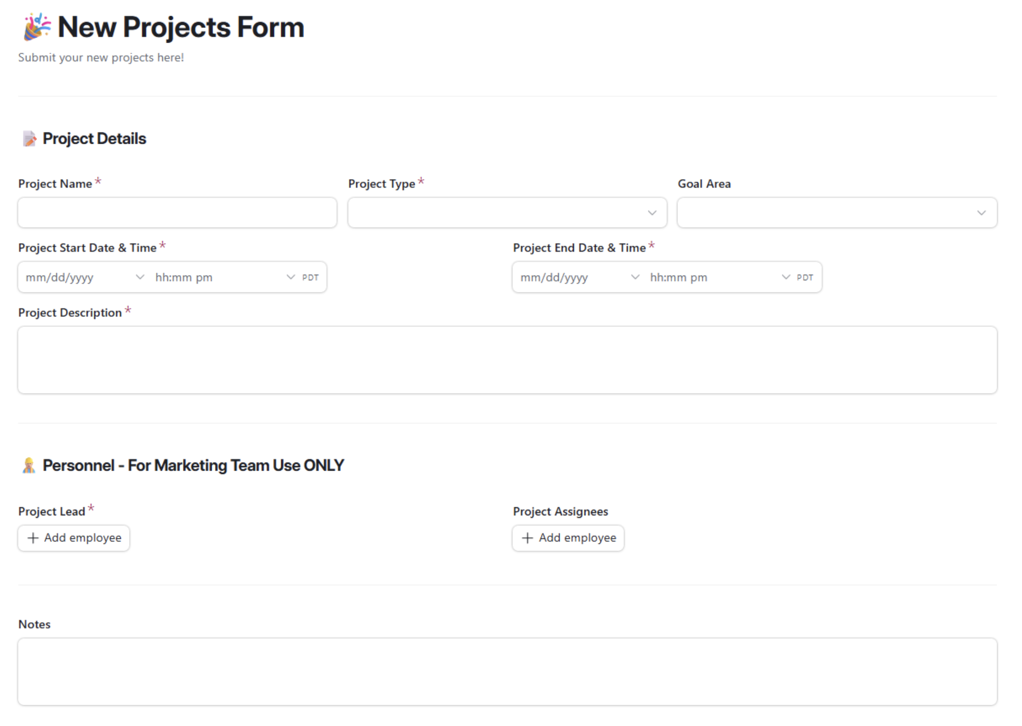 Streamlined Data Collection & Intake - Airtable for Communicatoins