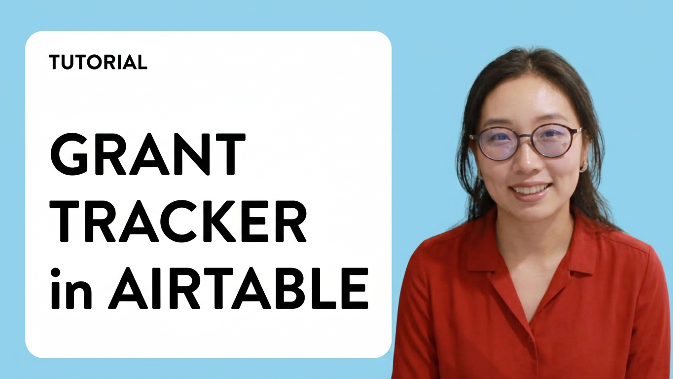 Claribase nonprofit webinar: grant tracking in Airtable
